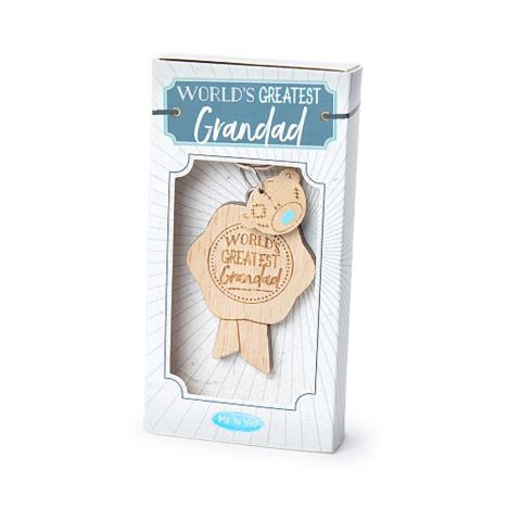 World's Greatest Grandad Me to You Bear Wooden Key Ring Extra Image 1